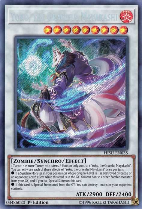 Yoko, the Graceful Mayakashi [HISU-EN035] Secret Rare | Odin's Place