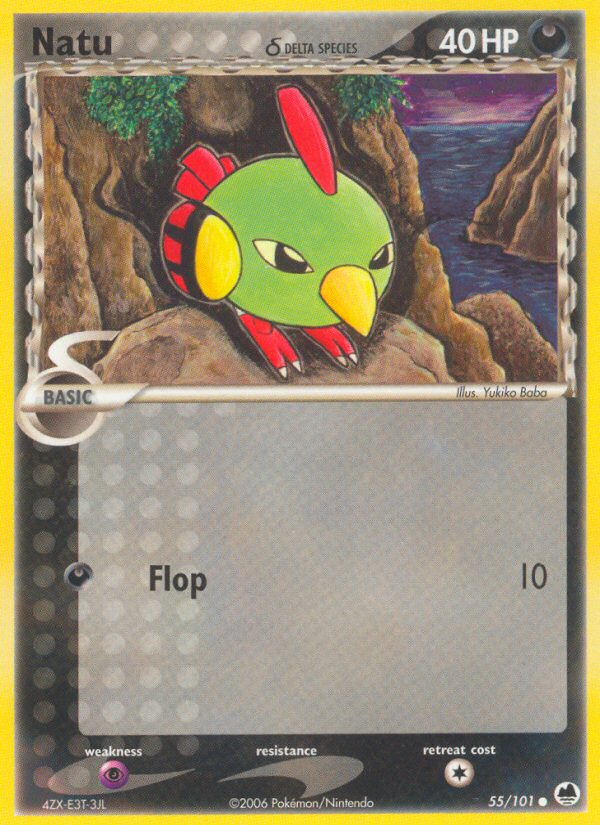 Natu (55/101) (Delta Species) [EX: Dragon Frontiers] | Odin's Place