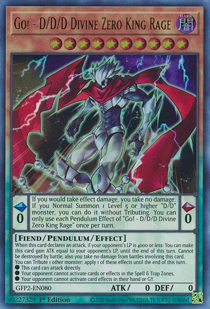 Go! - D/D/D Divine Zero King Rage [GFP2-EN080] Ultra Rare | Odin's Place