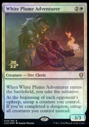 White Plume Adventurer [Commander Legends: Battle for Baldur's Gate Prerelease Promos] | Odin's Place
