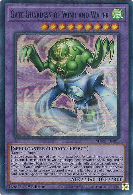 Gate Guardian of Wind and Water [MAZE-EN005] Super Rare | Odin's Place