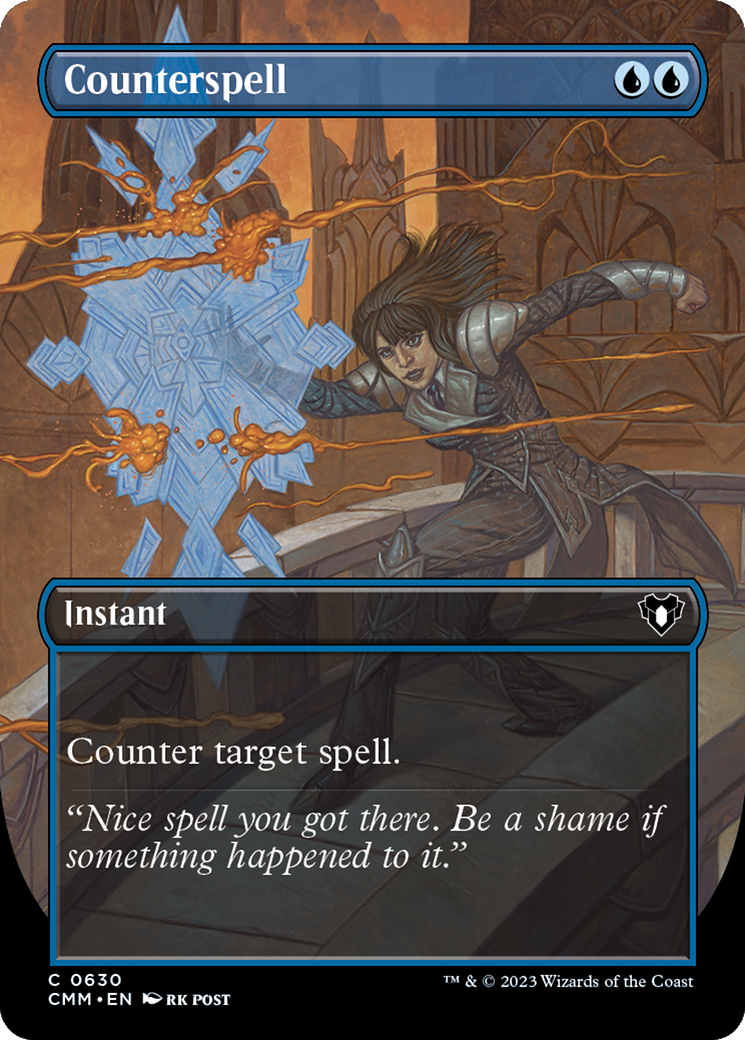 Counterspell (Borderless Alternate Art) [Commander Masters] | Odin's Place