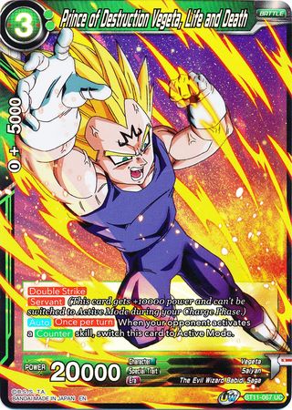 Prince of Destruction Vegeta, Life and Death (BT11-067) [Vermilion Bloodline 2nd Edition] | Odin's Place