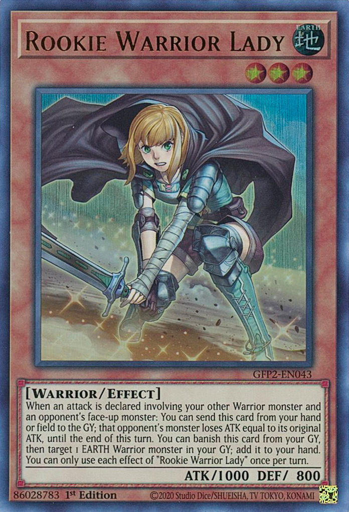 Rookie Warrior Lady [GFP2-EN043] Ultra Rare | Odin's Place