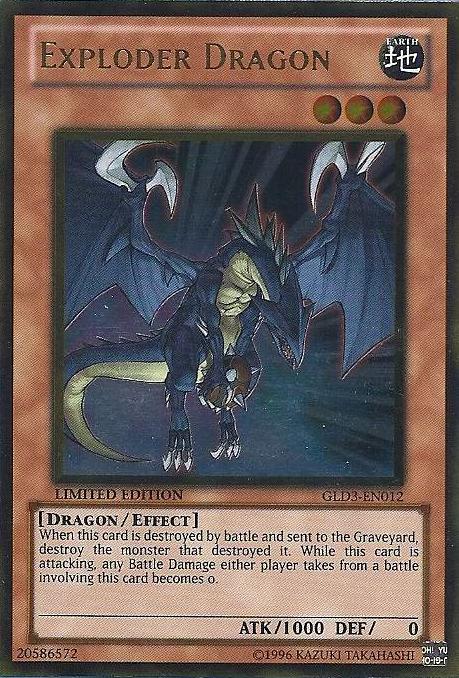 Exploder Dragon [GLD3-EN012] Gold Rare | Odin's Place