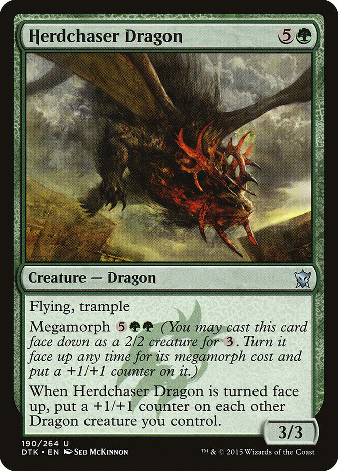 Herdchaser Dragon (190) [Dragons of Tarkir] | Odin's Place