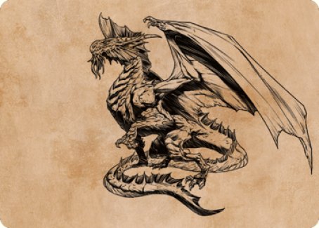Ancient Silver Dragon Art Card (47) [Commander Legends: Battle for Baldur's Gate Art Series] | Odin's Place