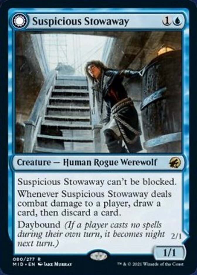 Suspicious Stowaway // Seafaring Werewolf [Innistrad: Midnight Hunt] | Odin's Place