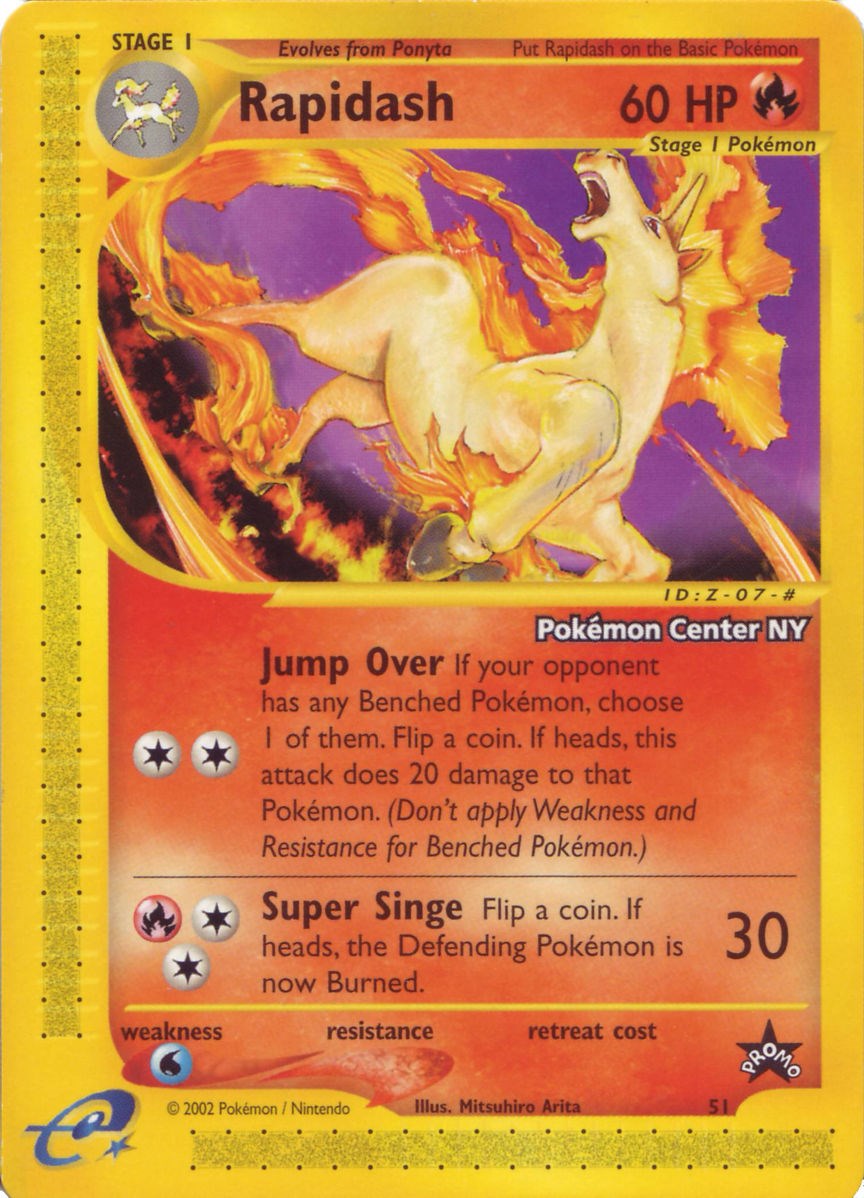 Rapidash (51) (Pokemon Center NY Promo) [Wizards of the Coast: Black Star Promos] | Odin's Place