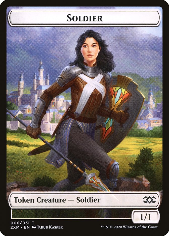 Copy // Soldier Double-Sided Token [Double Masters Tokens] | Odin's Place