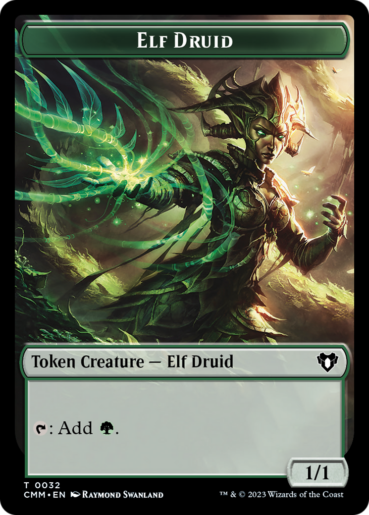 Servo // Elf Druid Double-Sided Token [Commander Masters Tokens] | Odin's Place
