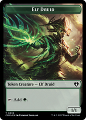 Servo // Elf Druid Double-Sided Token [Commander Masters Tokens] | Odin's Place