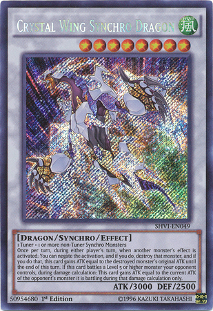 Crystal Wing Synchro Dragon [SHVI-EN049] Secret Rare | Odin's Place