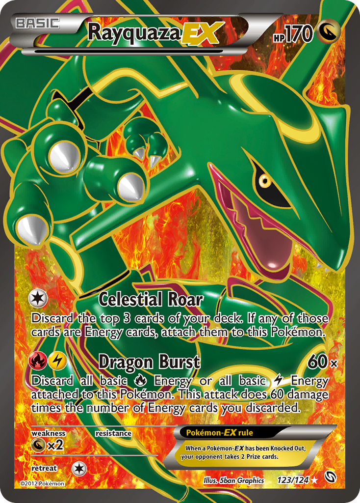 Rayquaza EX (123/124) [Black & White: Dragons Exalted] | Odin's Place