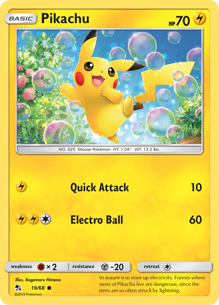 Pikachu (19/68) [Sun & Moon: Hidden Fates] | Odin's Place