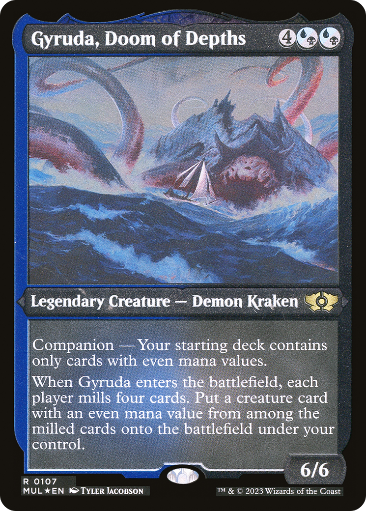 Gyruda, Doom of Depths (Foil Etched) [Multiverse Legends] | Odin's Place