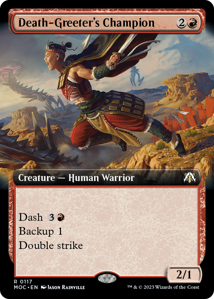 Death-Greeter's Champion (Extended Art) [March of the Machine Commander] | Odin's Place