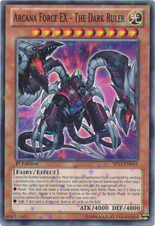 Arcana Force EX - The Dark Ruler [SP13-EN043] Starfoil Rare | Odin's Place