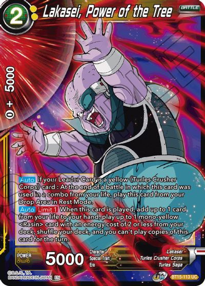 Lakasei, Power of the Tree (BT15-113) [Saiyan Showdown] | Odin's Place
