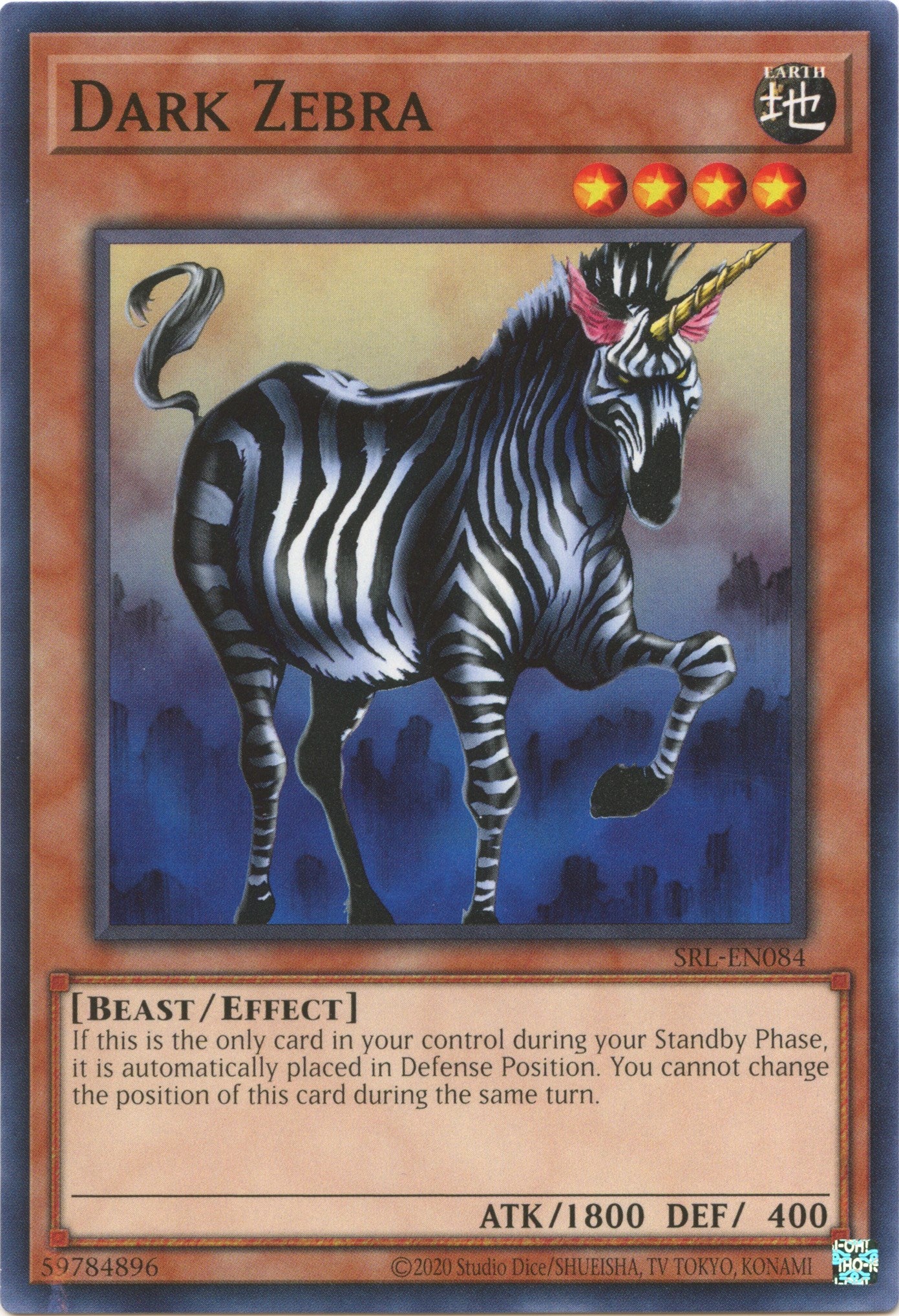 Dark Zebra (25th Anniversary) [SRL-EN084] Common | Odin's Place