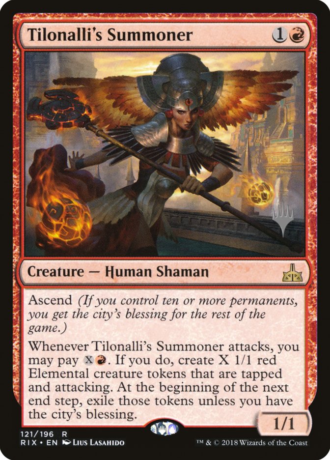 Tilonalli's Summoner (Promo Pack) [Rivals of Ixalan Promos] | Odin's Place