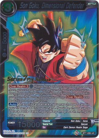 Son Goku, Dimensional Defender (BT7-099_PR) [Assault of the Saiyans Prerelease Promos] | Odin's Place