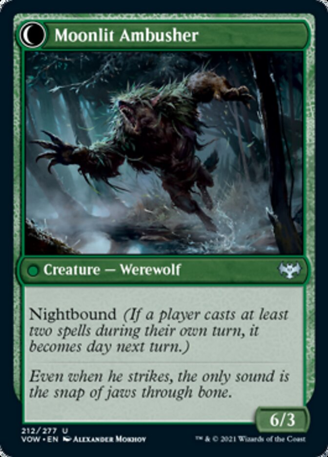 Oakshade Stalker // Moonlit Ambusher [Innistrad: Crimson Vow] | Odin's Place