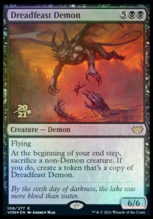 Dreadfeast Demon [Innistrad: Crimson Vow Prerelease Promos] | Odin's Place