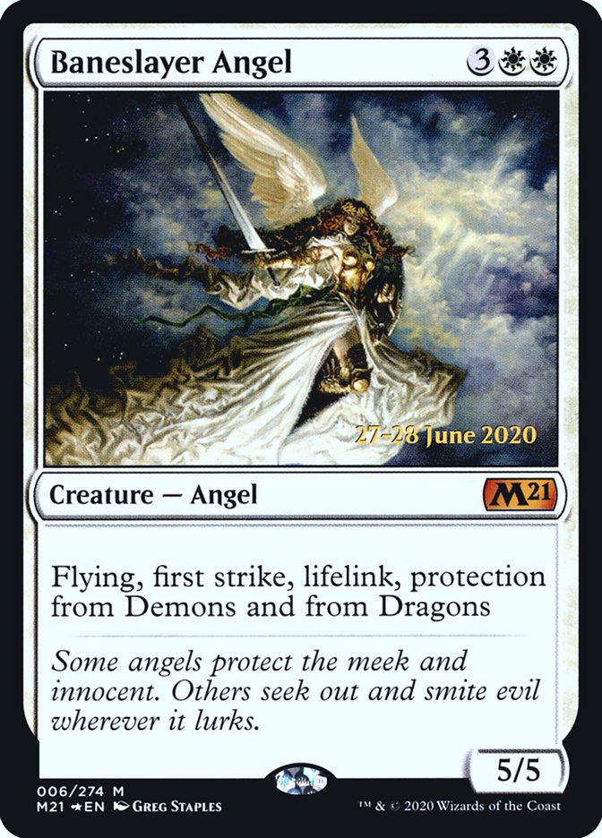 Baneslayer Angel [Core Set 2021 Prerelease Promos] | Odin's Place