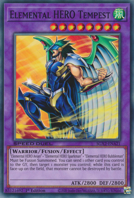 Elemental HERO Tempest [SGX2-ENA21] Common | Odin's Place