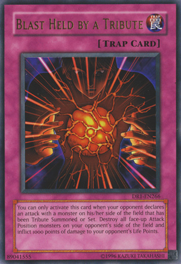 Blast Held by a Tribute [DR1-EN266] Ultra Rare | Odin's Place