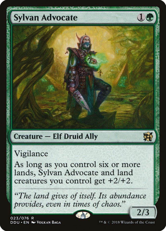 Sylvan Advocate (23) [Duel Decks: Elves vs. Inventors] | Odin's Place