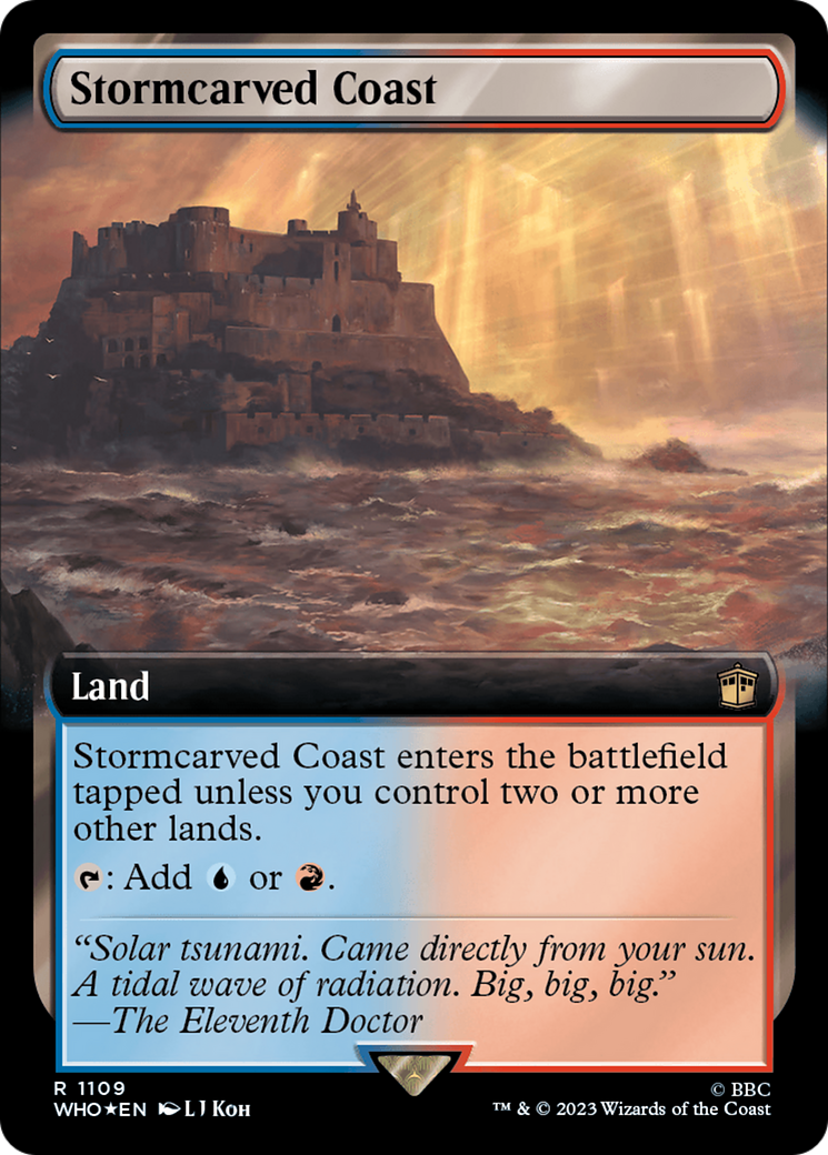 Stormcarved Coast (Extended Art) (Surge Foil) [Doctor Who] | Odin's Place