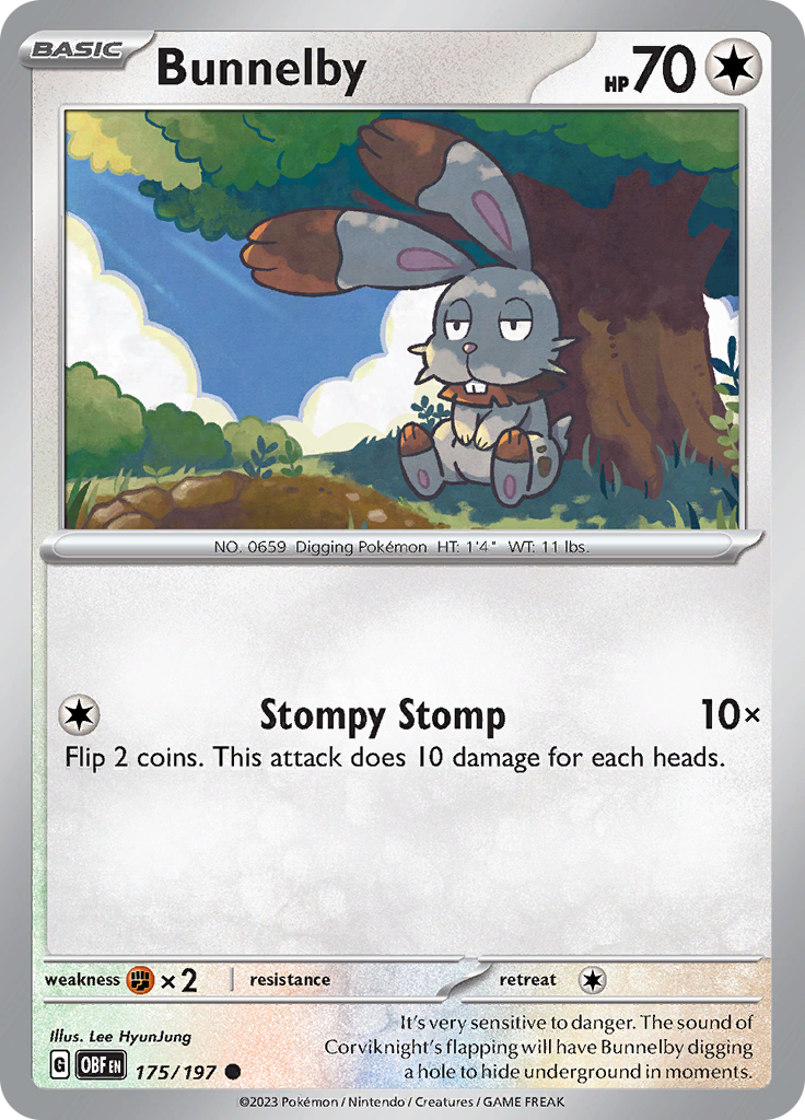 Bunnelby (175/197) [Scarlet & Violet: Obsidian Flames] | Odin's Place
