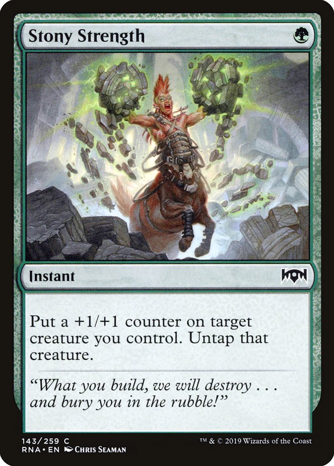Stony Strength (143) [Ravnica Allegiance] | Odin's Place