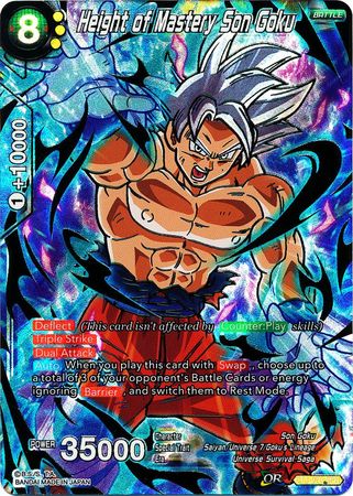 Height of Mastery Son Goku (SPR) (BT4-075) [Colossal Warfare] | Odin's Place