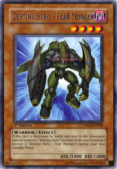 Destiny Hero - Fear Monger [DP05-EN009] Rare | Odin's Place