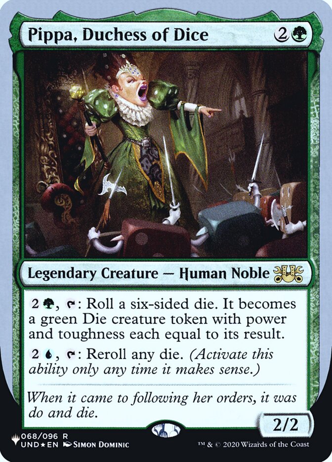 Pippa, Duchess of Dice (Unfinity Foil Edition) [The List] | Odin's Place