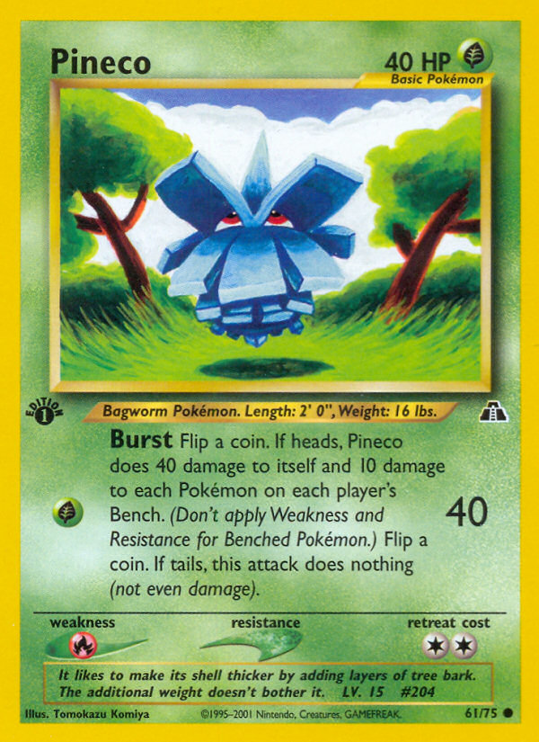 Pineco (61/75) [Neo Discovery 1st Edition] | Odin's Place