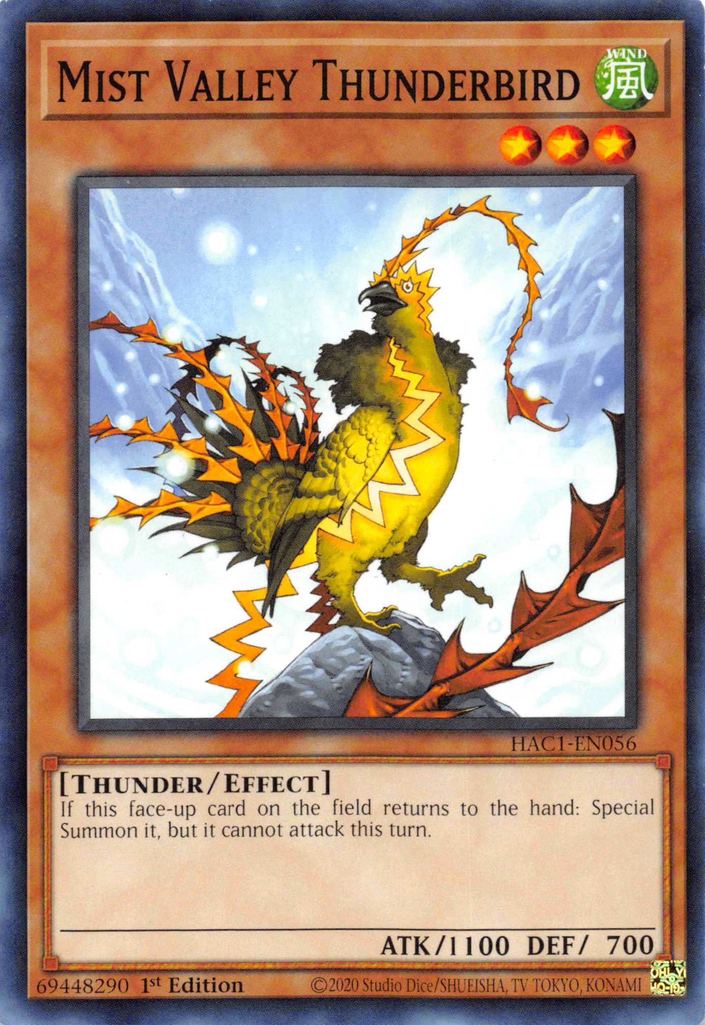 Mist Valley Thunderbird [HAC1-EN056] Common | Odin's Place