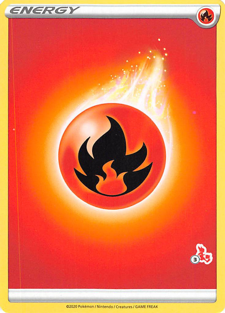 Fire Energy (Cinderace Stamp #3) [Battle Academy 2022] | Odin's Place