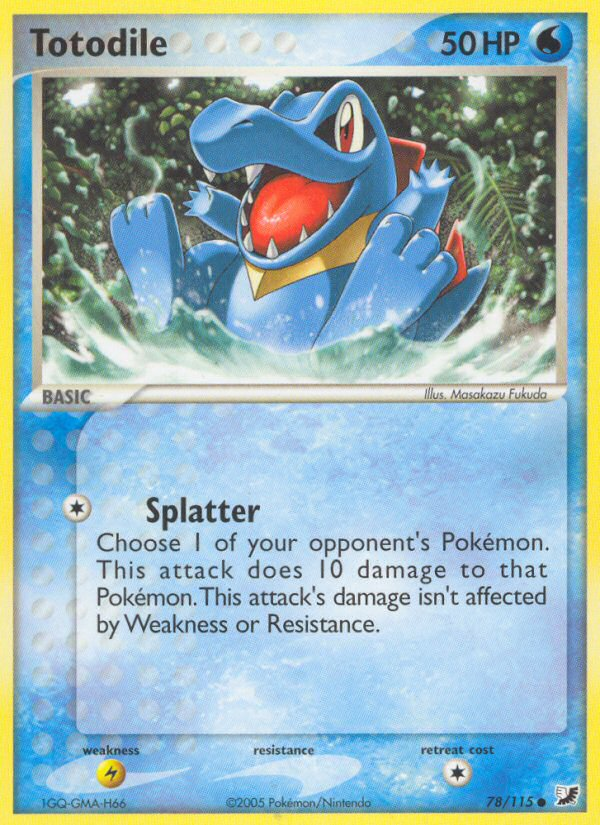 Totodile (78/115) [EX: Unseen Forces] | Odin's Place