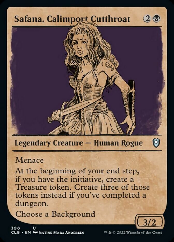 Safana, Calimport Cutthroat (Showcase) [Commander Legends: Battle for Baldur's Gate] | Odin's Place