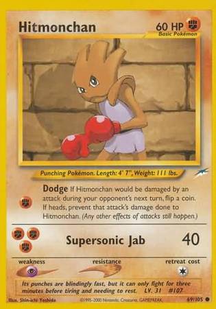 Hitmonchan (69/105) [Neo Destiny Unlimited] | Odin's Place