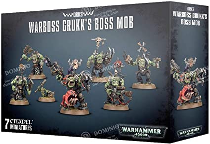 Warhammer 40K: Orks Warboss Grukk's Boss Mob | Odin's Place