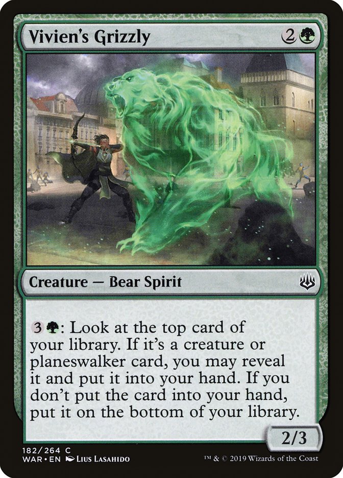 Vivien's Grizzly (182) [War of the Spark] | Odin's Place