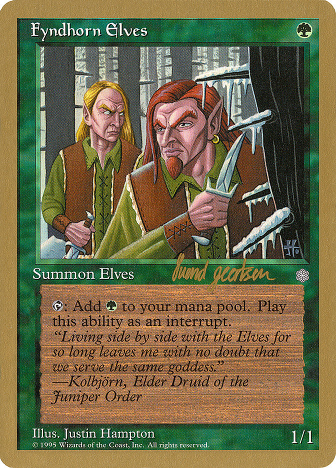 Fyndhorn Elves (Svend Geertsen) [World Championship Decks 1997] | Odin's Place