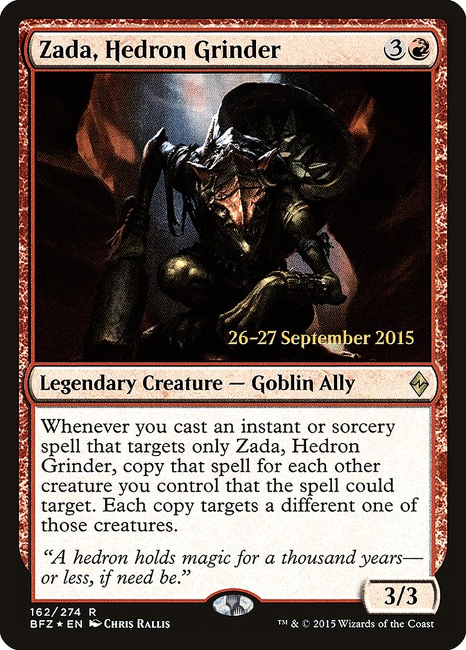 Zada, Hedron Grinder (162) [Battle for Zendikar Prerelease Promos] | Odin's Place