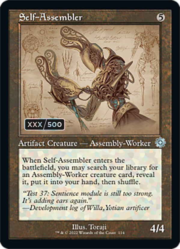 Self-Assembler (Retro Schematic) (Serialized) [The Brothers' War Retro Artifacts] | Odin's Place