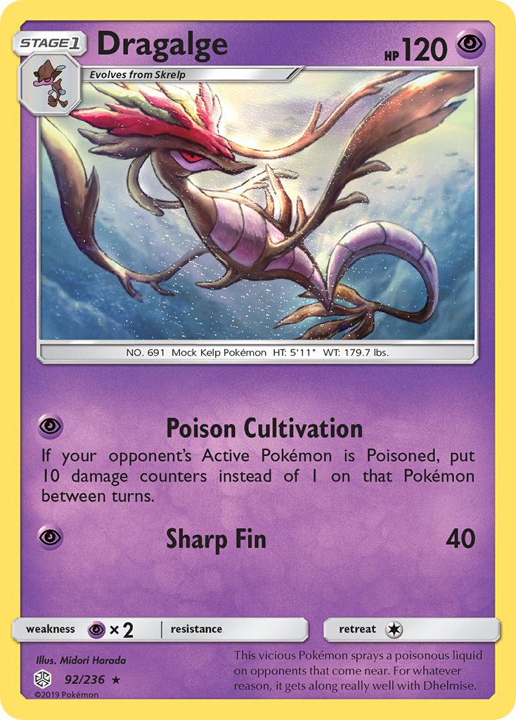 Dragalge (92/236) [Sun & Moon: Cosmic Eclipse] | Odin's Place
